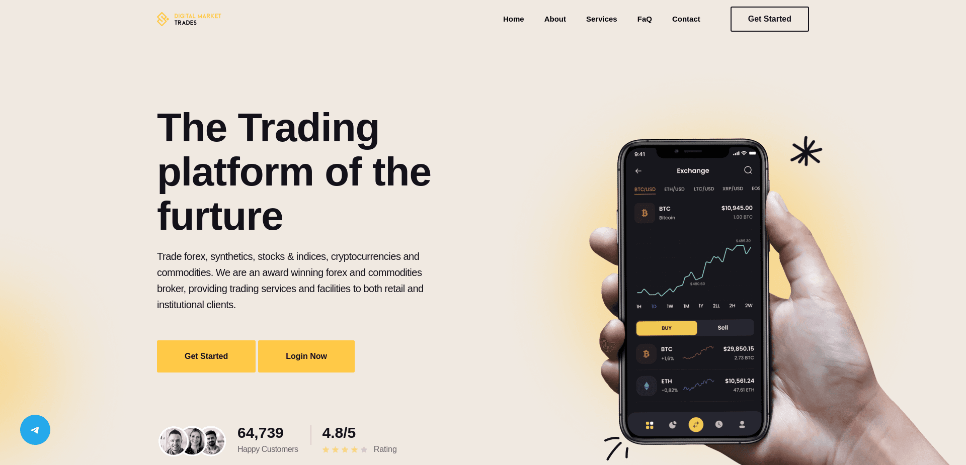 Screenshot for digimarkettrade.com - 1