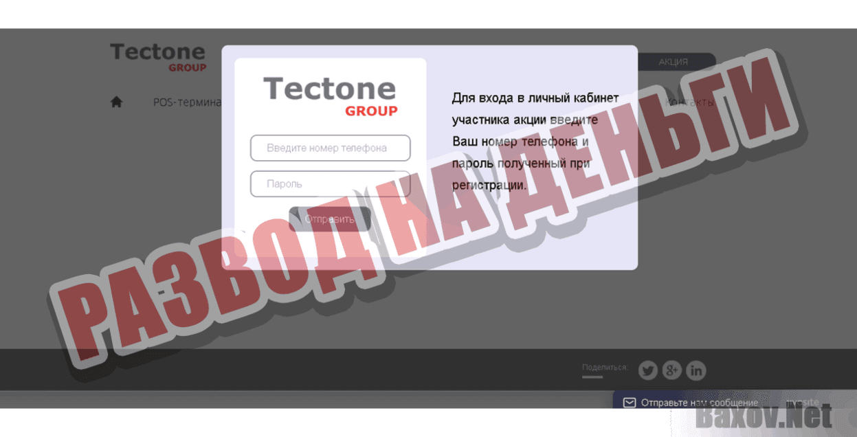 Tectone Group Развод на деньги