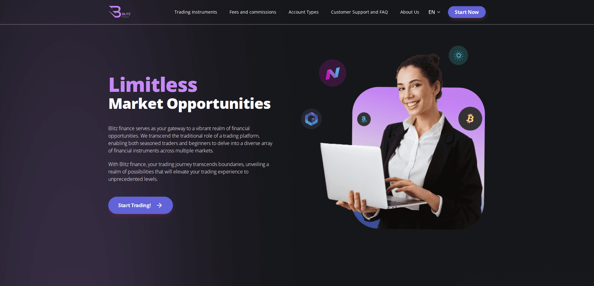 Website screenshot for https://blitz365finance.org/ - 1