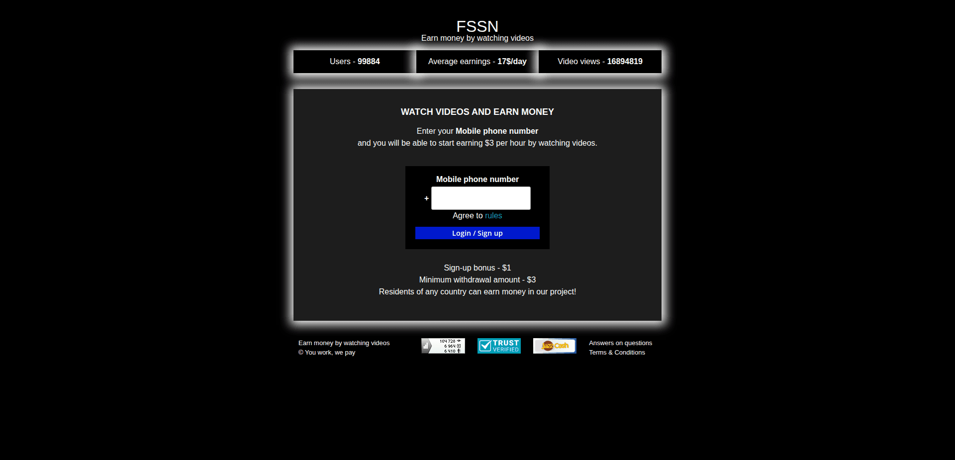 Website screenshot for https://fssn.pro/ - 1