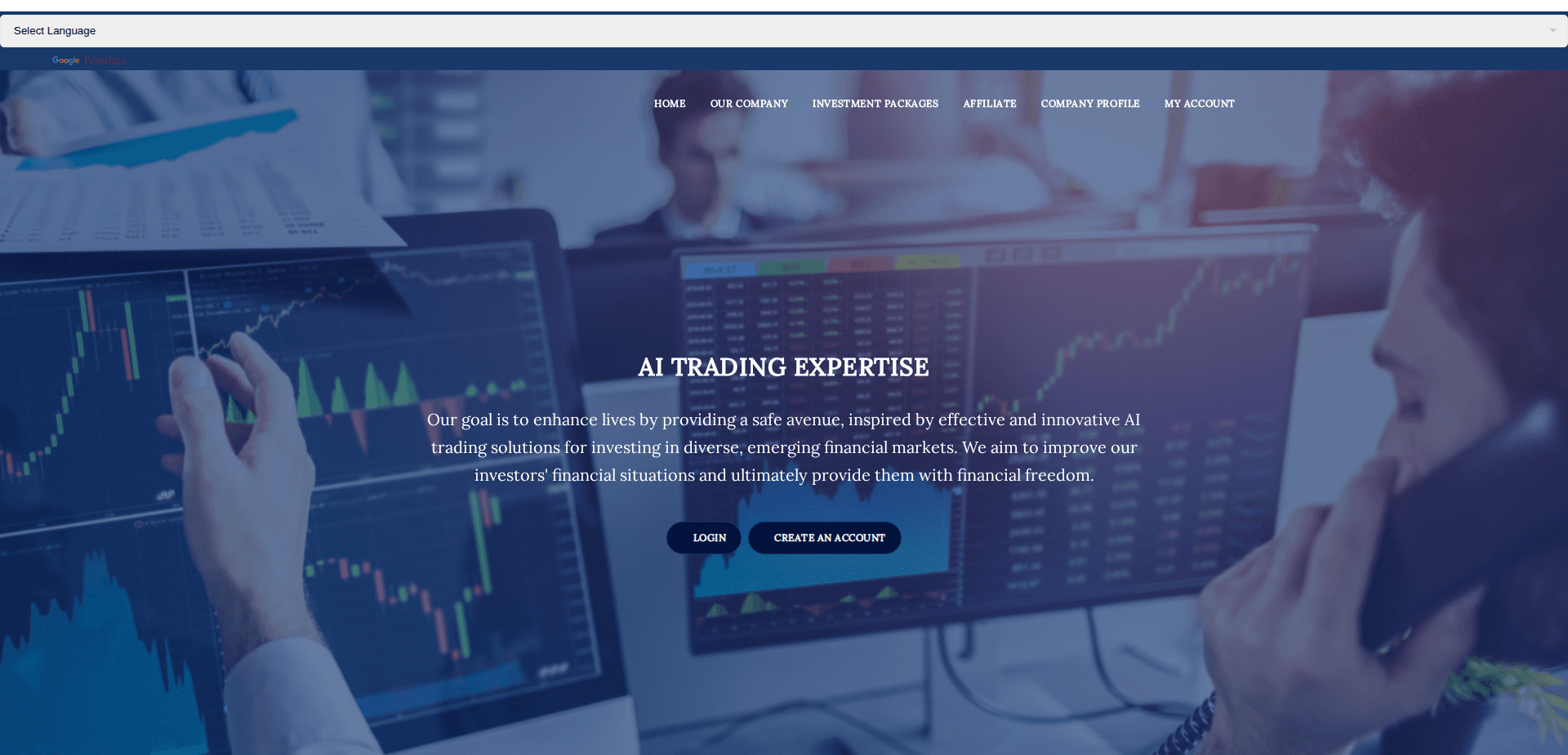 Website screenshot for https://select-invests.ltd/ - 1
