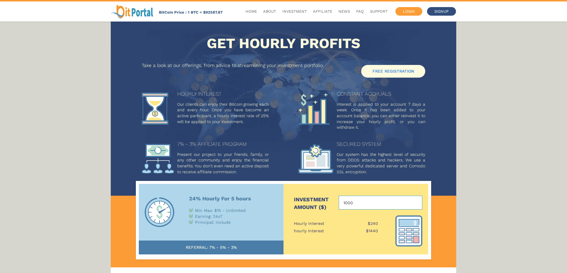 Website screenshot for https://bitportal.top/ - 1