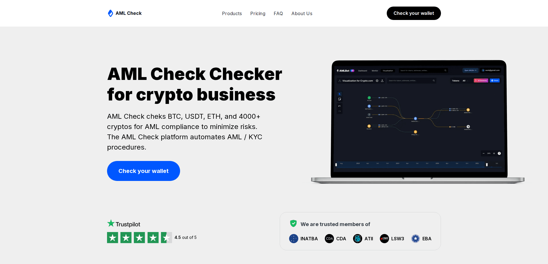 Website screenshot for https://amlcryptoscan.net/ - 1