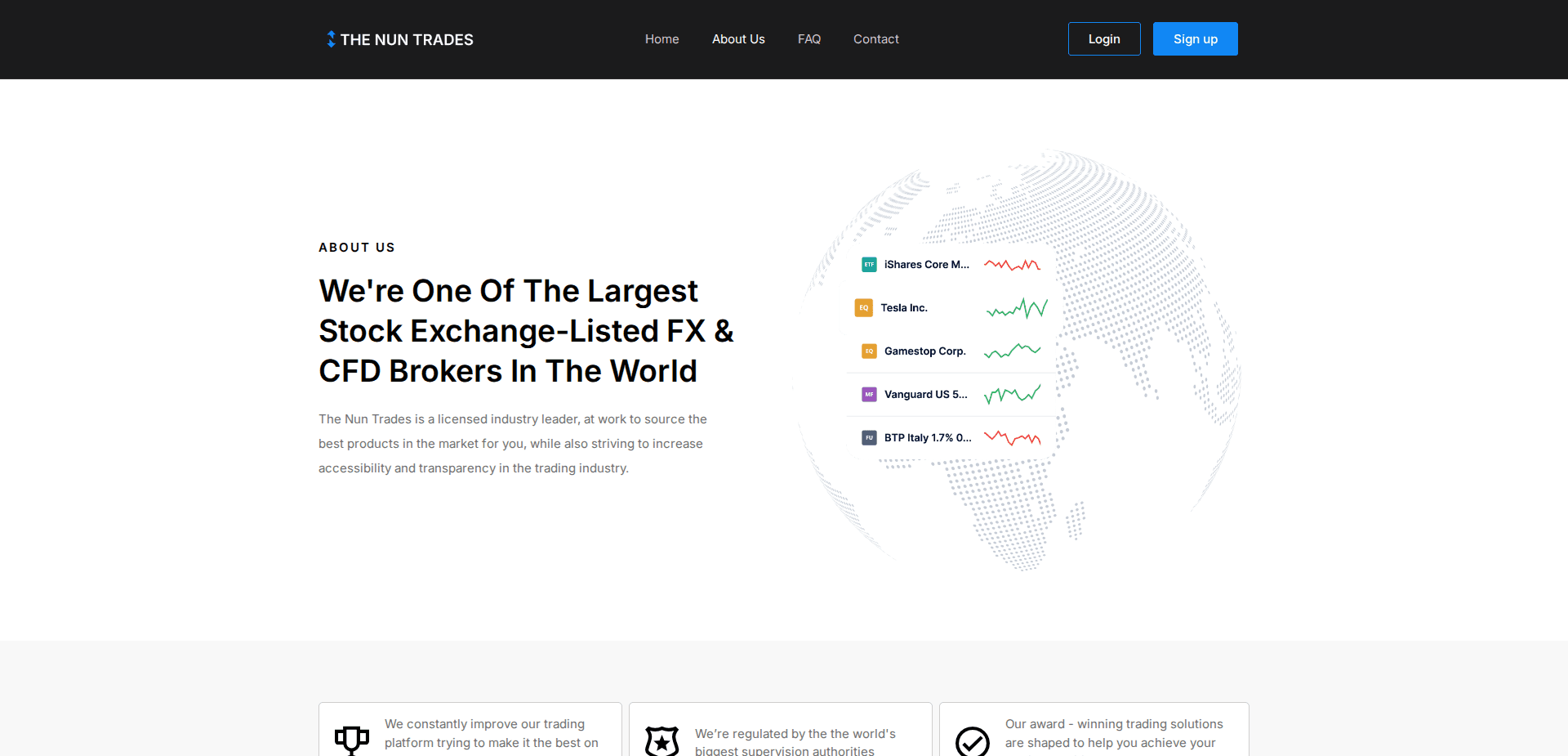 Website screenshot for https://thenuntrades.com/ - 3