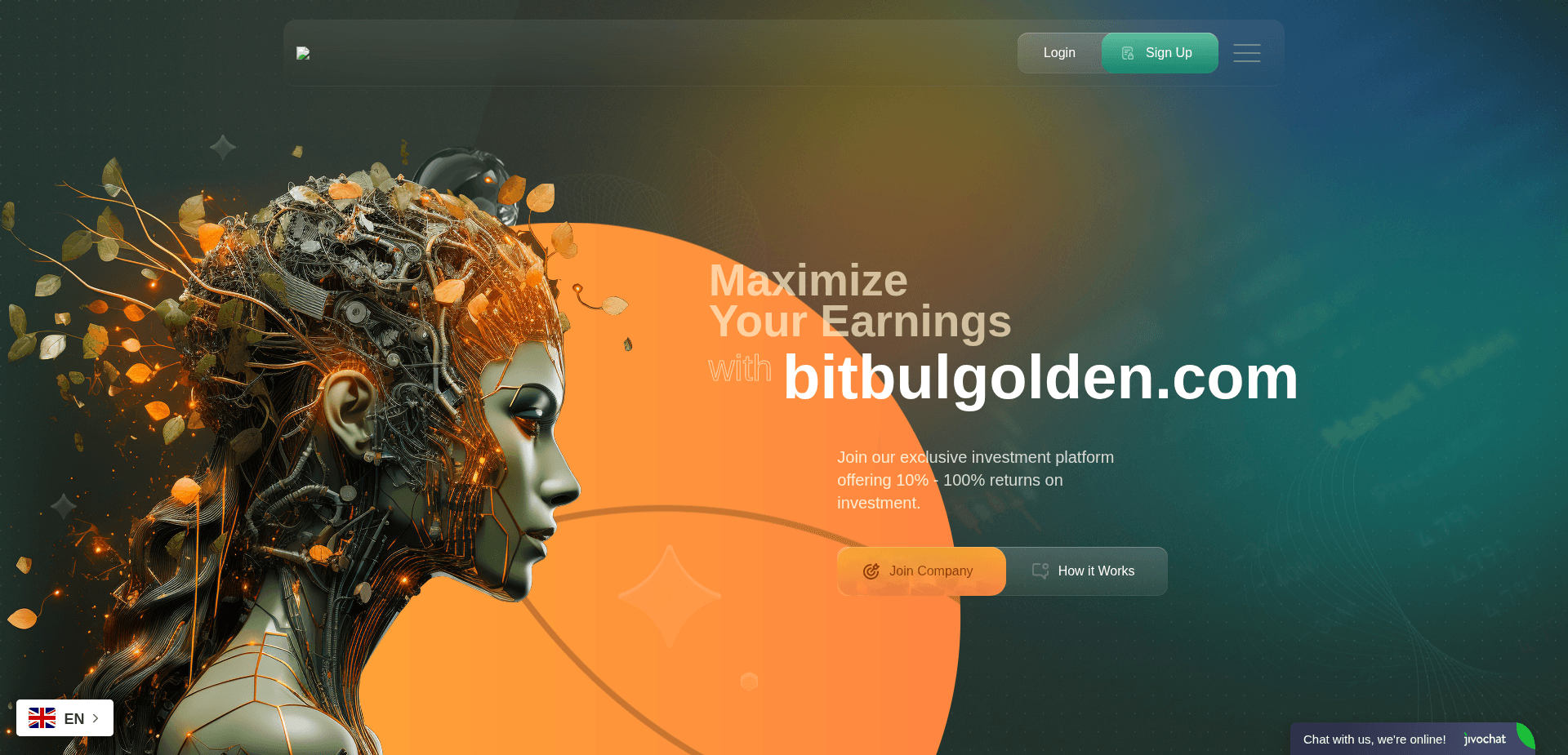 Website screenshot for https://bitbulgolden.com/ - 1