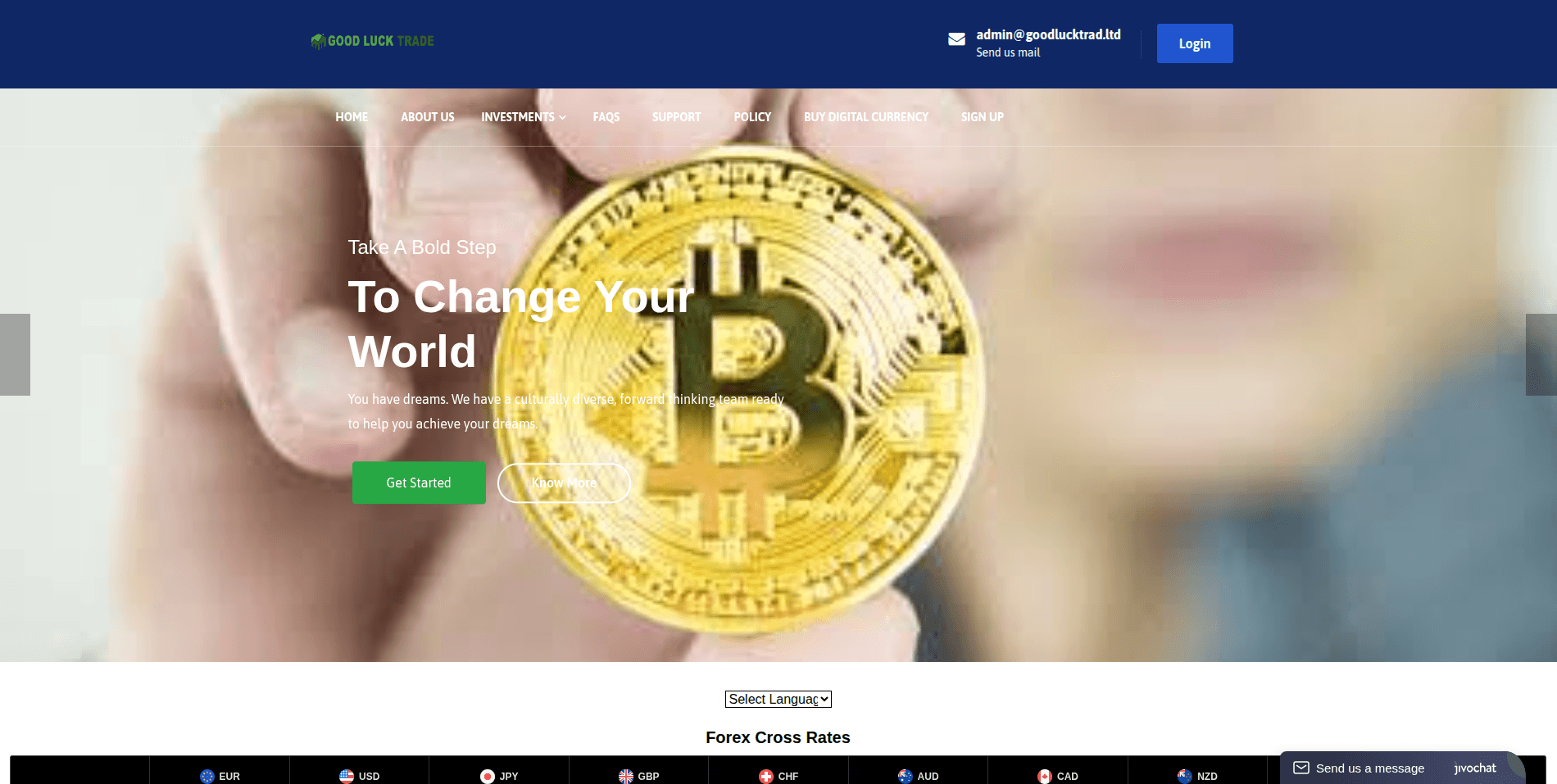 Screenshot 1 - goodlucktrad.ltd