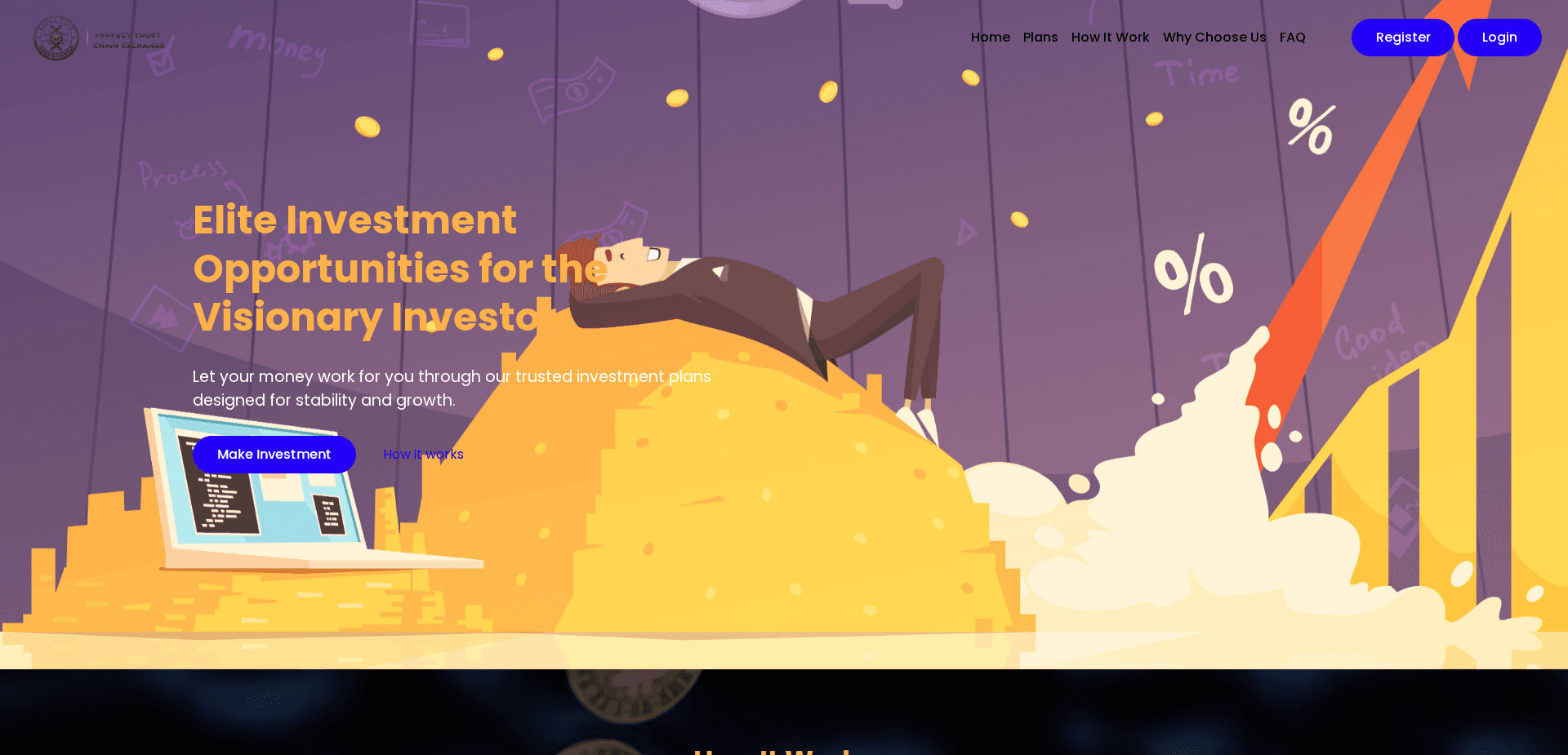 Website screenshot for https://perfecttrustchainexchange.com/ - 1