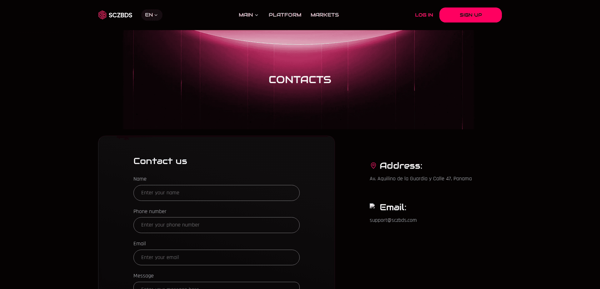 Website screenshot for https://sczbds.com/ - 2