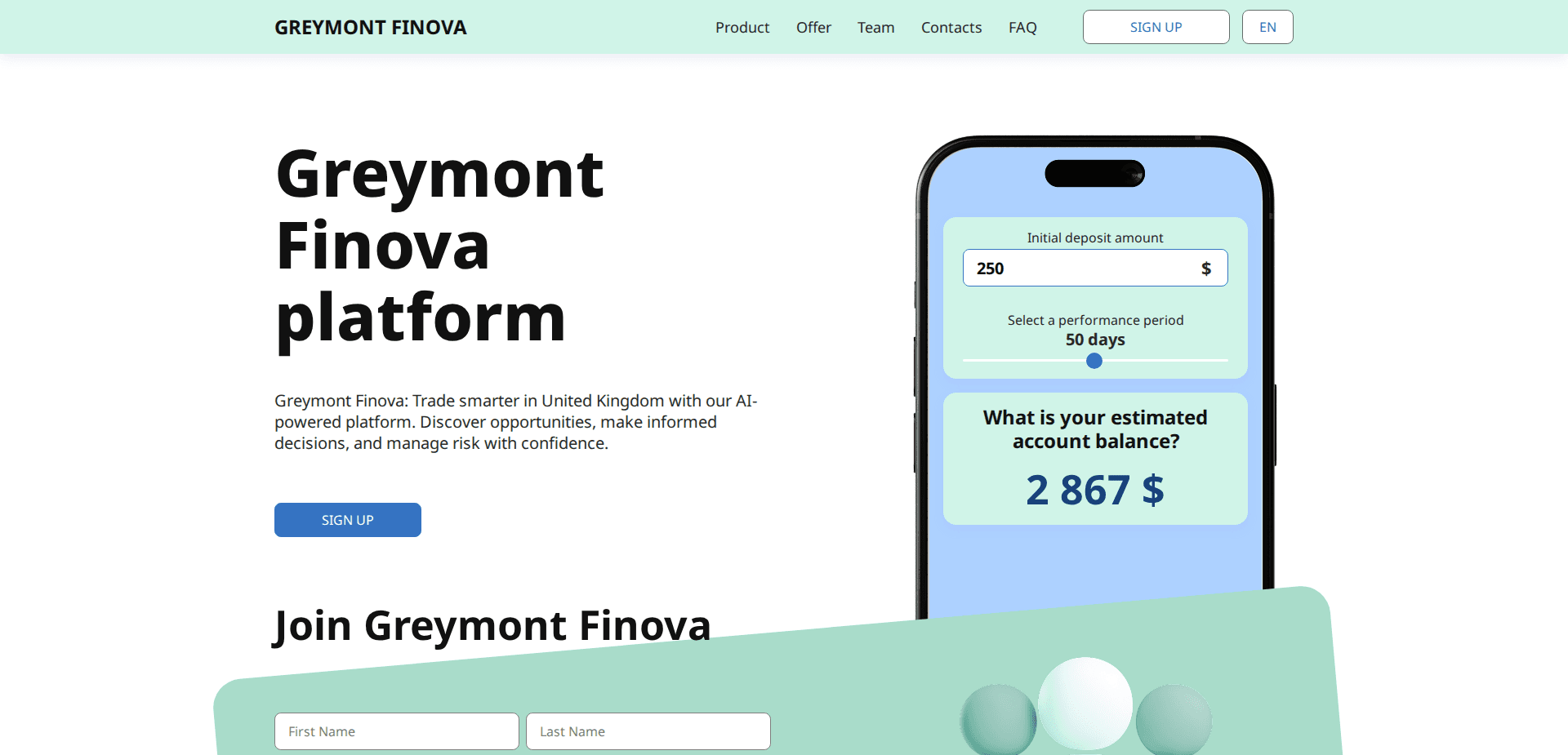 Website screenshot for https://greymont-finova.com/ - 1