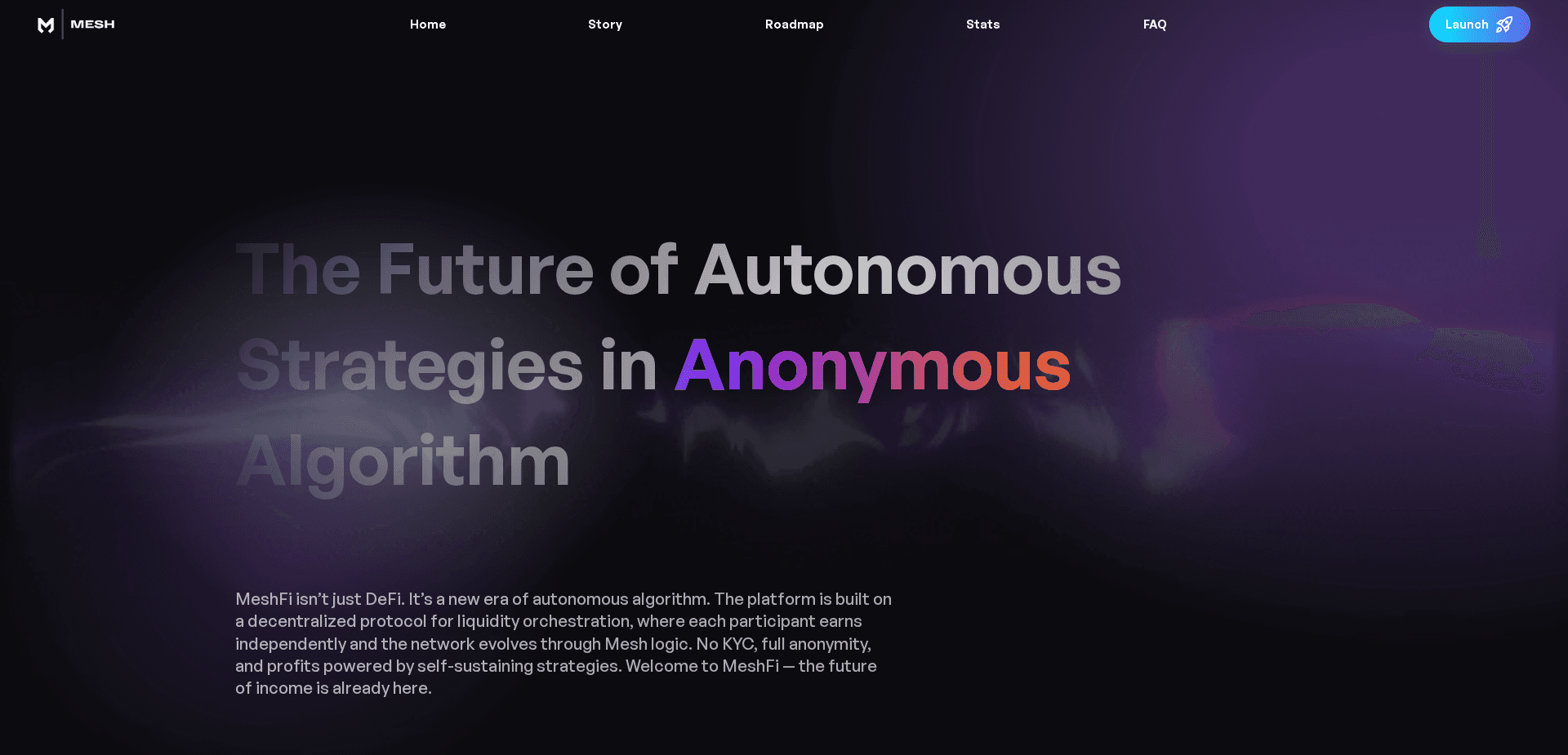 Website screenshot for https://meshglobal.net/ - 1