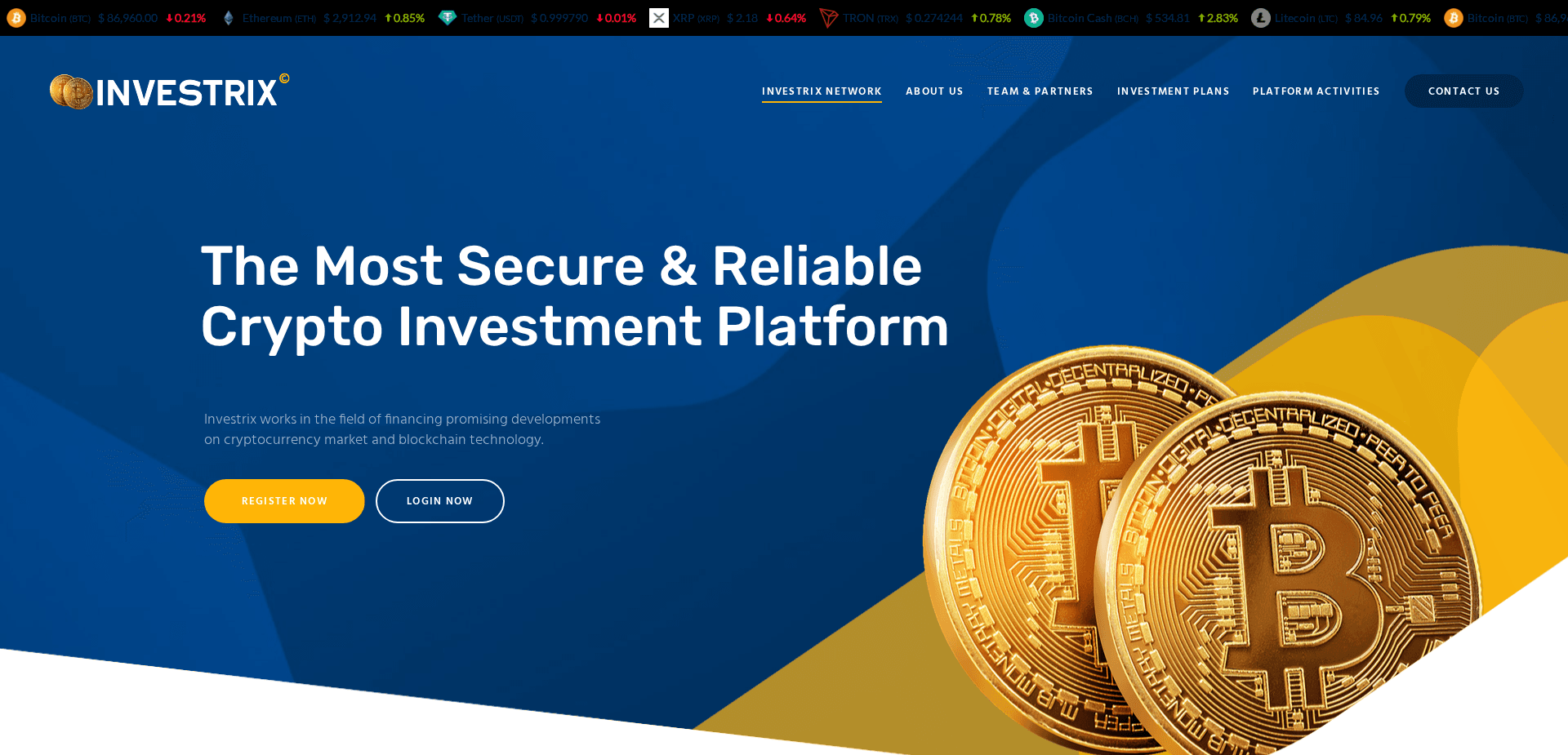 Website screenshot for https://investrix.org/ - 1