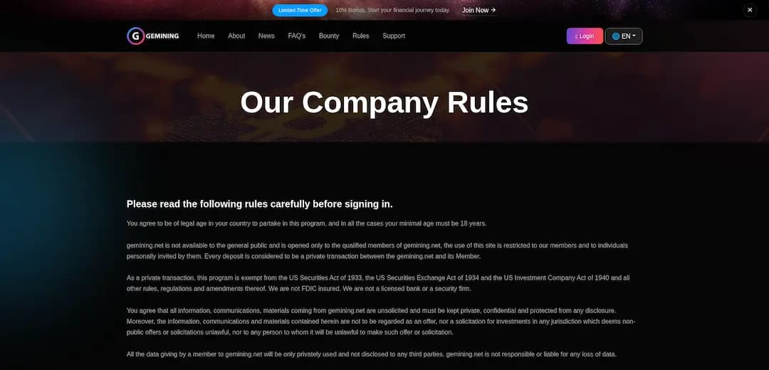 Screenshot gemining.net - 4