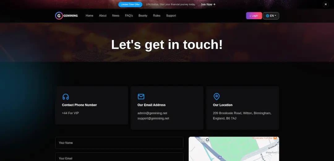 Screenshot gemining.net - 3