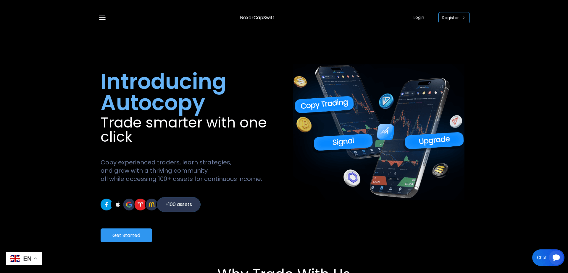 Website screenshot for https://nexorcapswift.com/ - 1