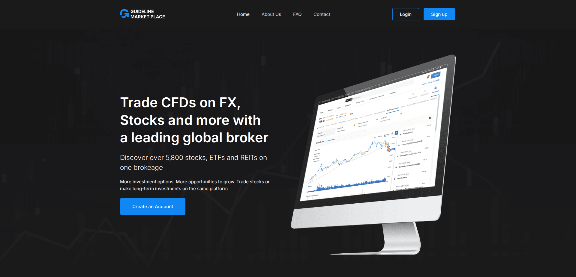Website screenshot for https://guidelinemarketplace.com/ - 1