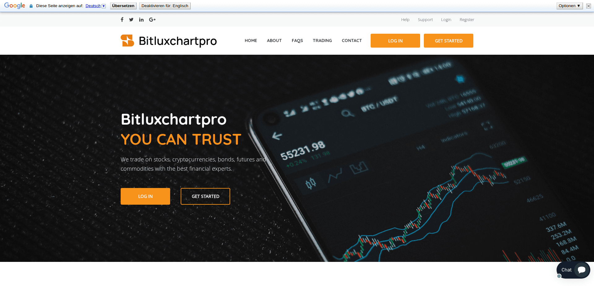 Website screenshot for https://bitluxchartpro.com/ - 1