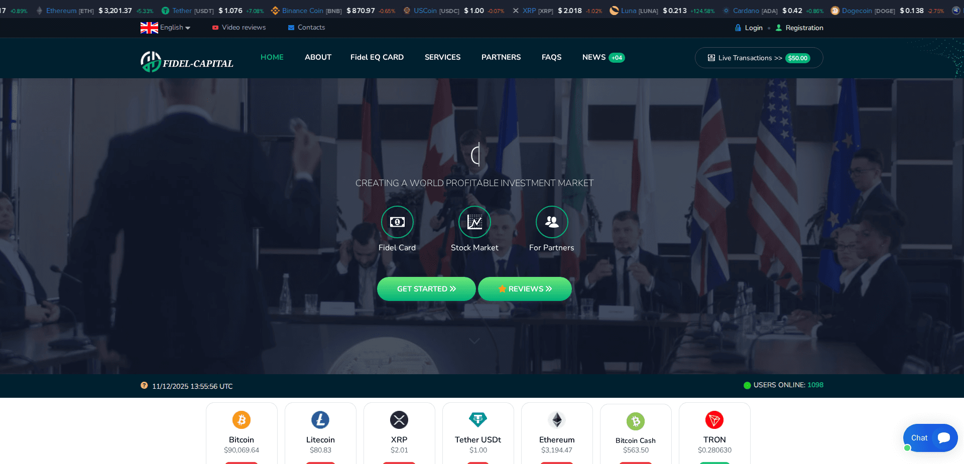 Website screenshot for https://fidelcapital.org/ - 1