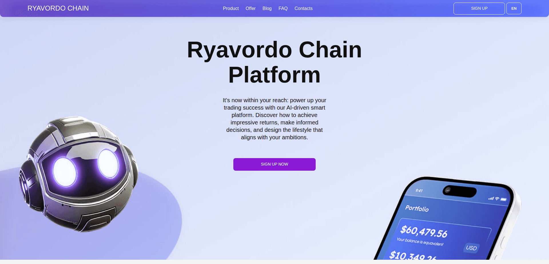 Website screenshot for https://ryavordo-chain.com/ - 1