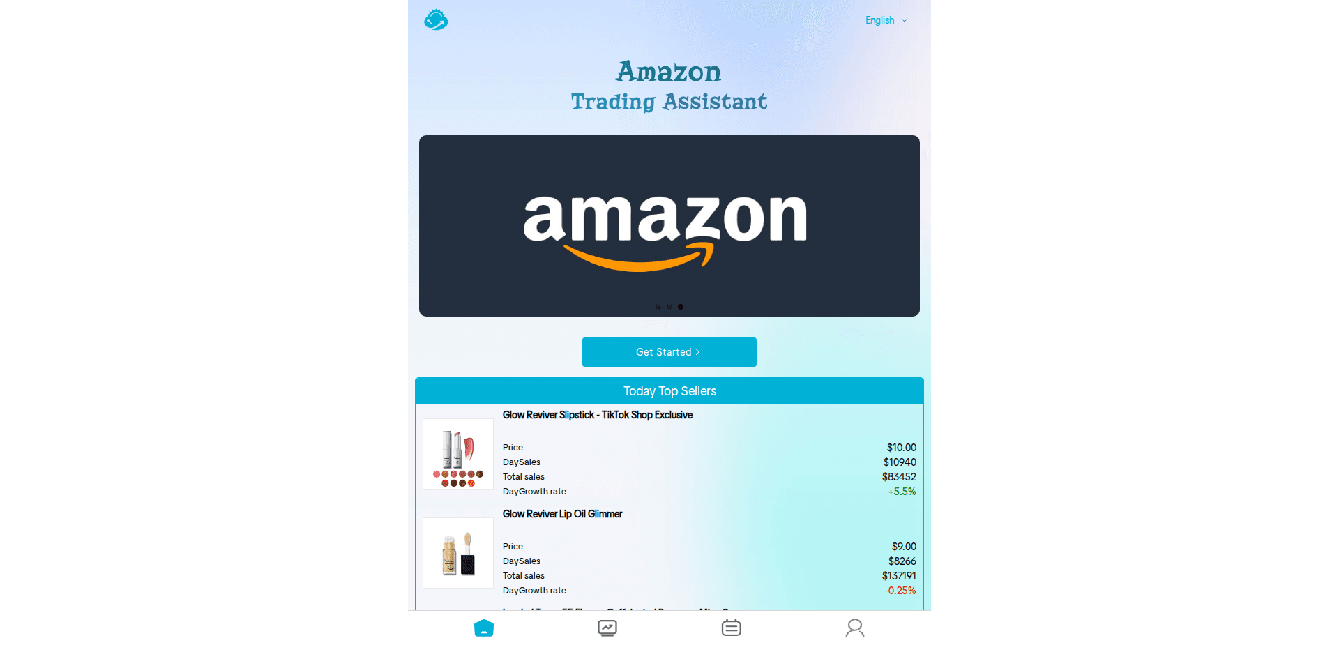 Website screenshot for https://amztrade.top/ - 1
