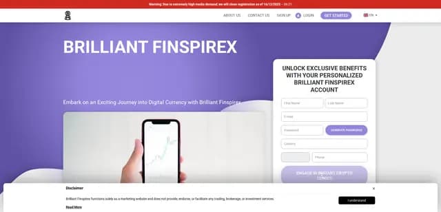 Brilliant Finspirex обзор и отзывы