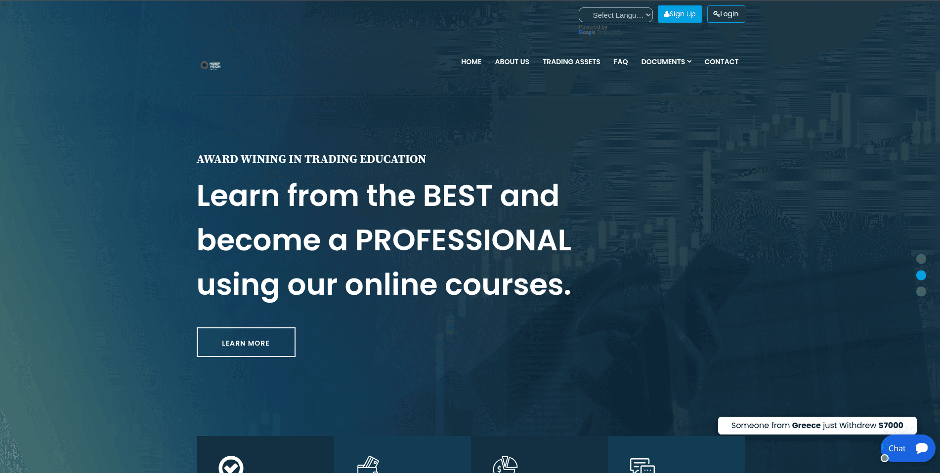 Screenshot hubepvisioncentre.com - 1