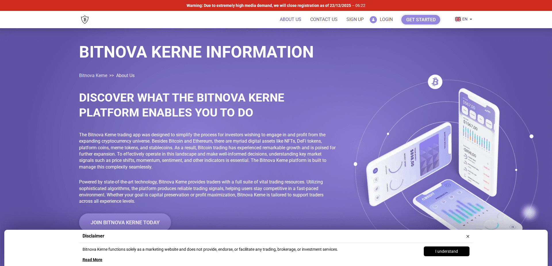 Website screenshot for https://bitnovakerne-platform.com/ - 3