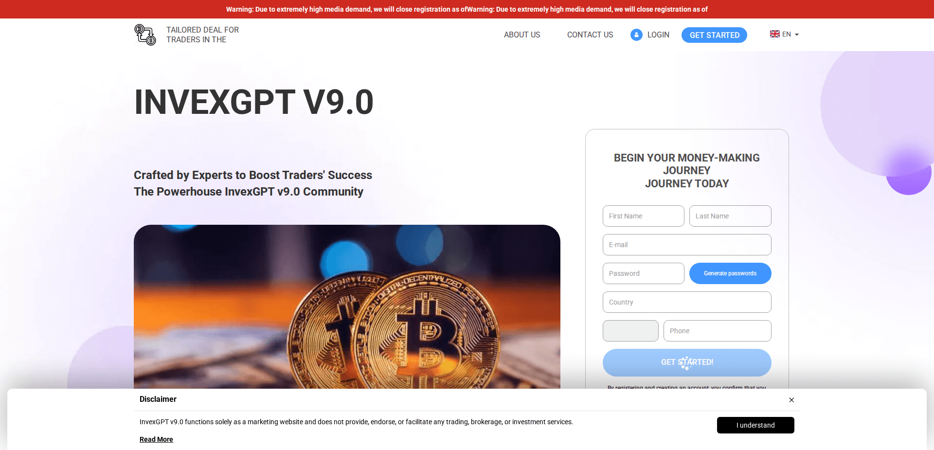 Website screenshot for https://invexgpt-v9-engine.com/ - 1
