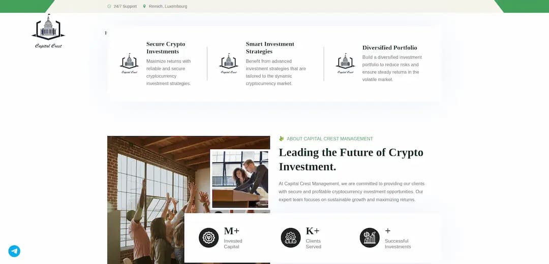 Website screenshot for https://capitalcrestmgt.com/ - 1