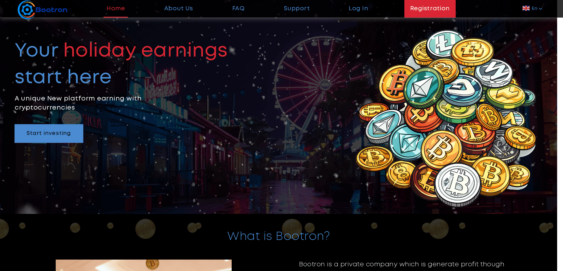 Website screenshot for https://bootron.top/ - 1