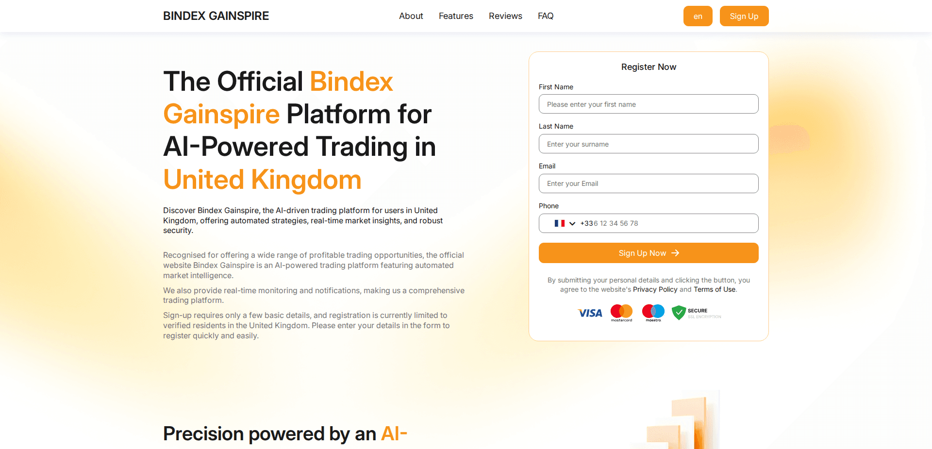 Website screenshot for https://bindex-gainspire.com/ - 1