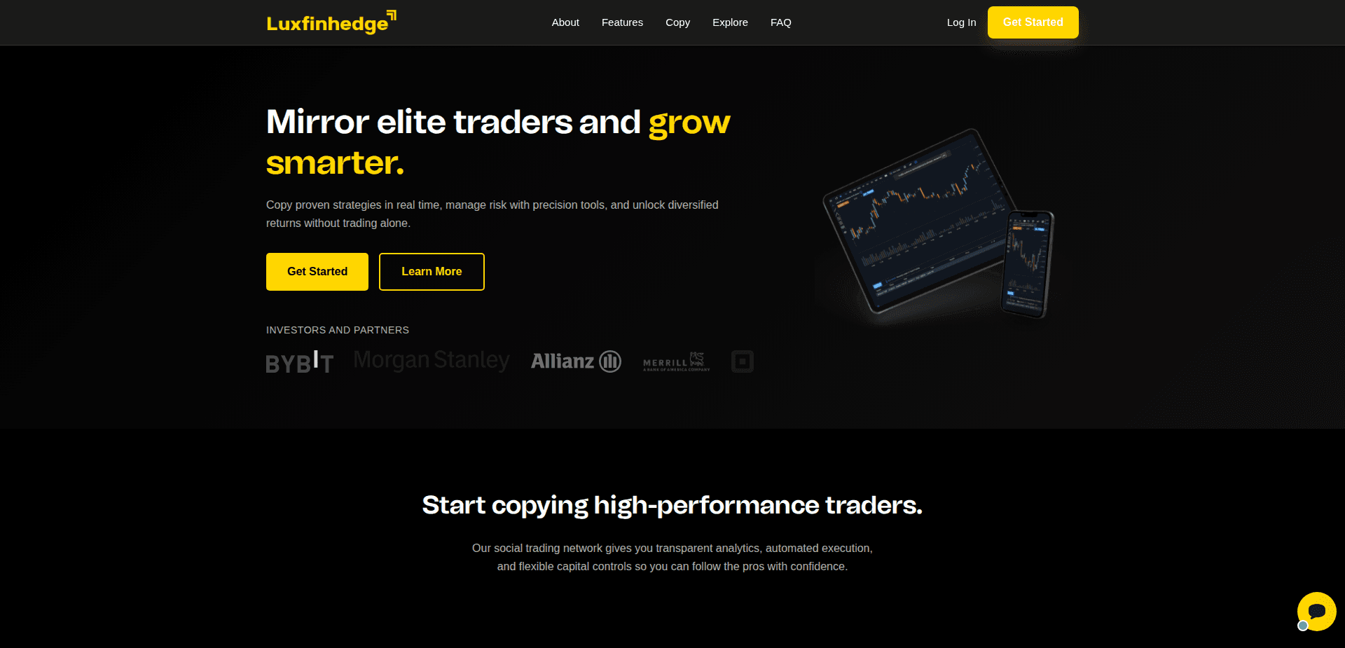 Website screenshot for https://luxfinhedge.com/ - 1