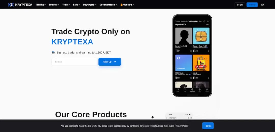 Screenshot kryptexa.io - 1