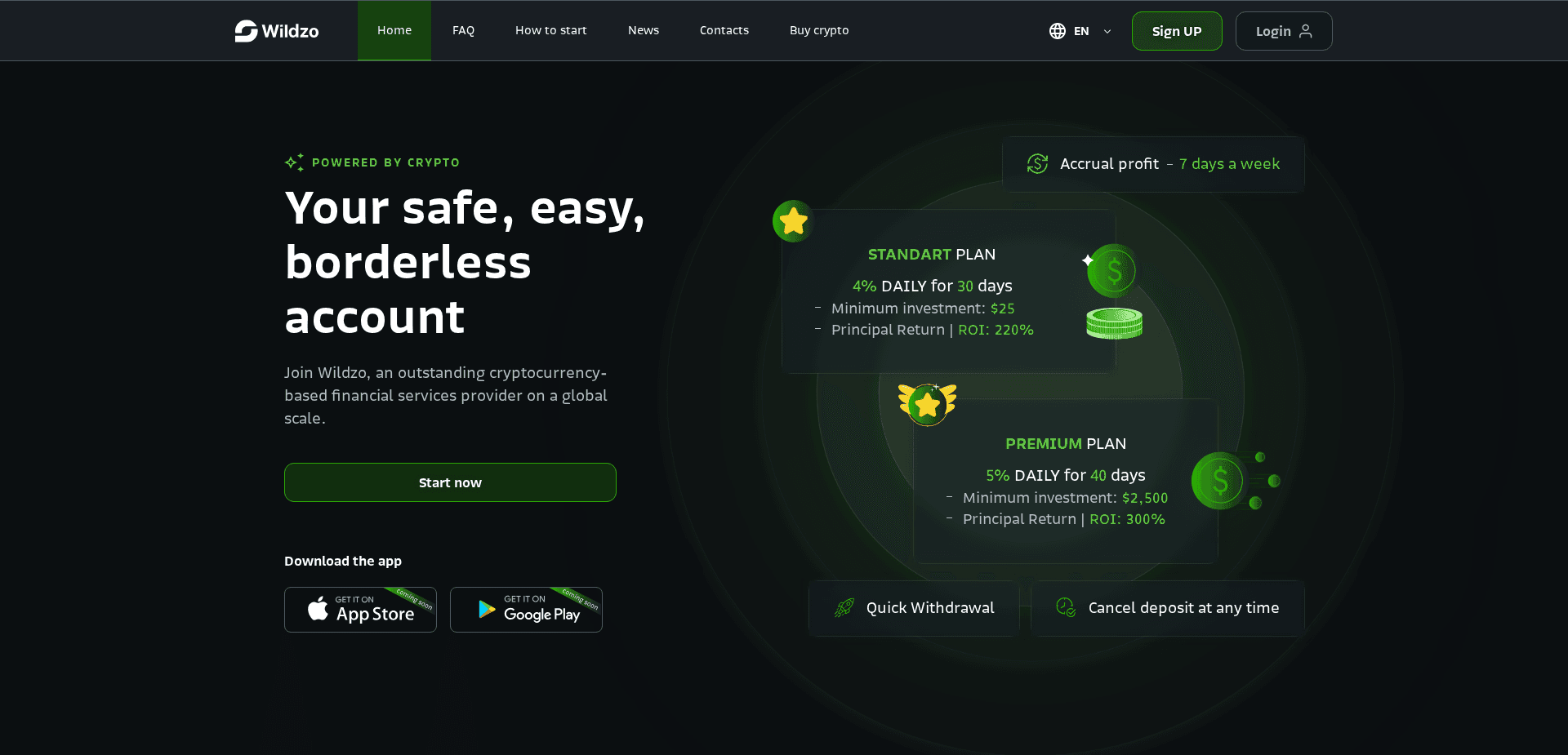 Website screenshot for https://wildzo.com/ - 1