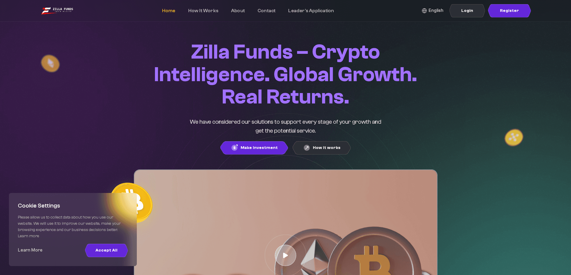 Website screenshot for https://zillafunds.com/ - 1