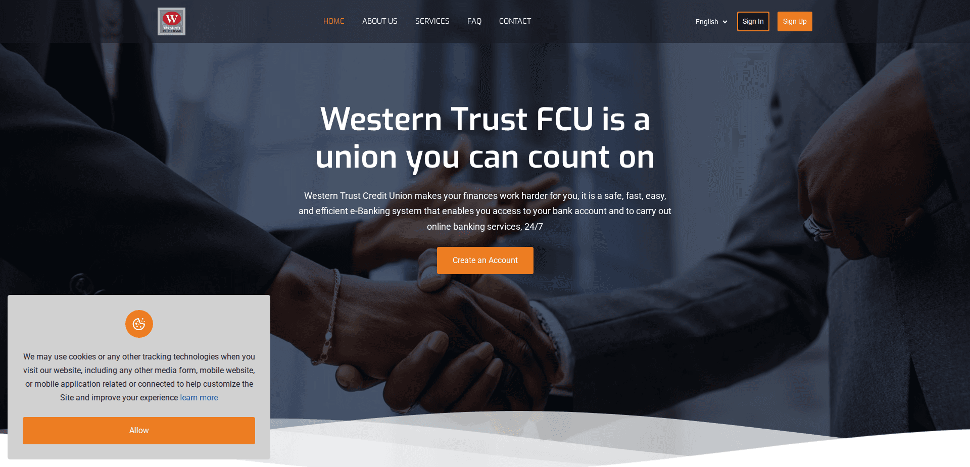Website screenshot for https://westerntrustfcu.com/ - 1
