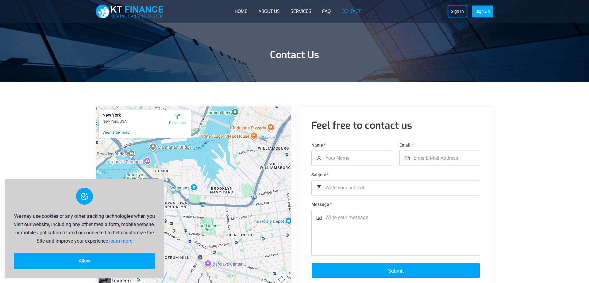 Website screenshot for https://ktktfinance.com/ - 2