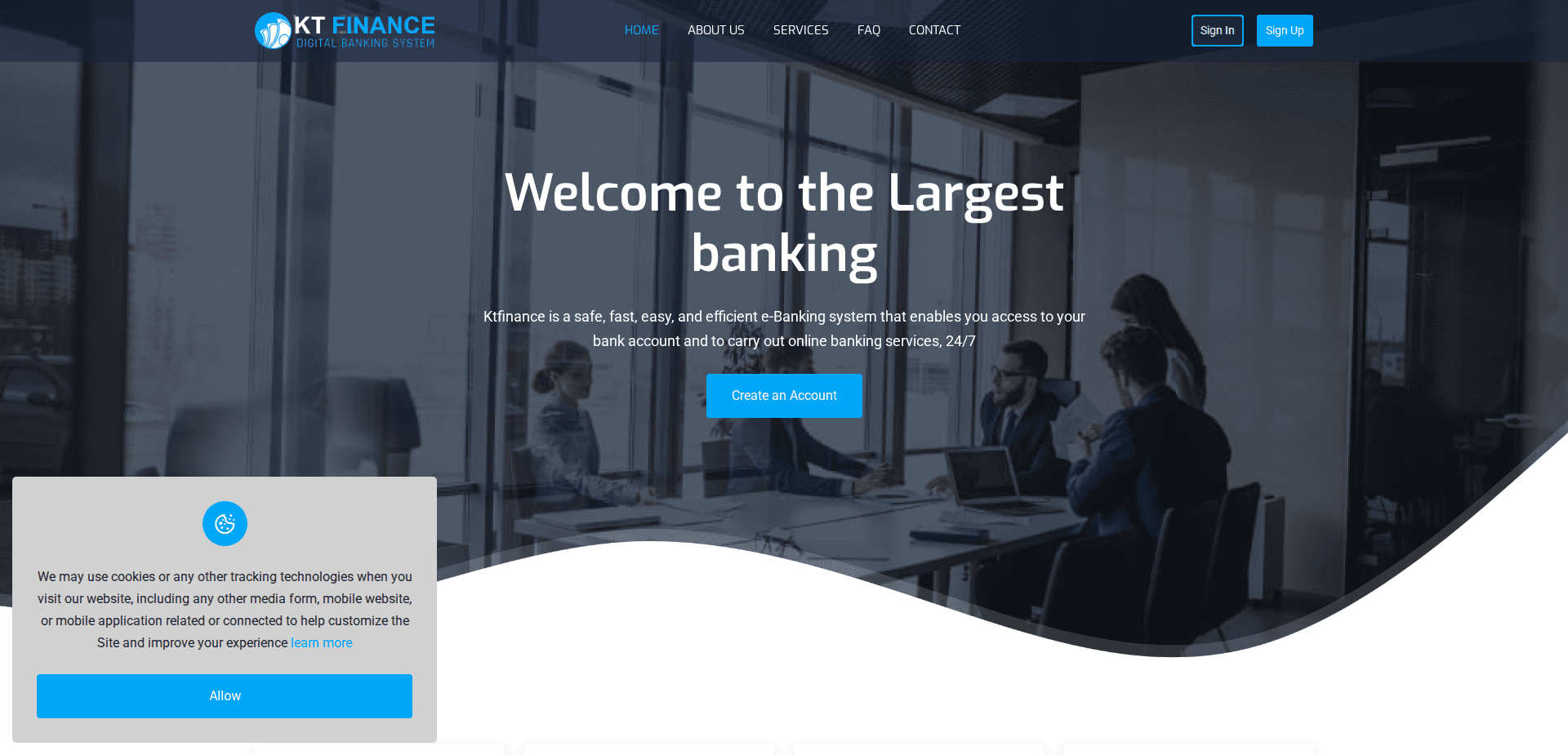 Website screenshot for https://ktktfinance.com/ - 1