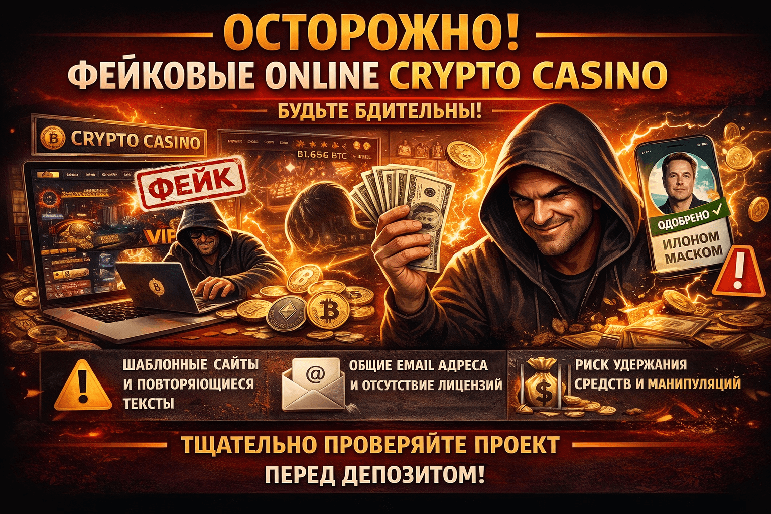 Фейк Online Crypto Casino - честные обзоры, список вебсайтов и правдивые комментарии пользователей