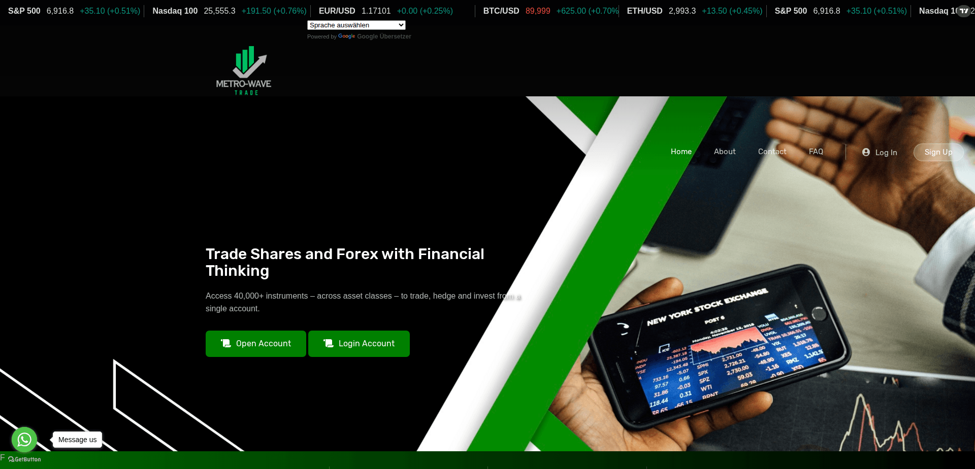 Website screenshot for https://metrowavetrd.top/ - 1