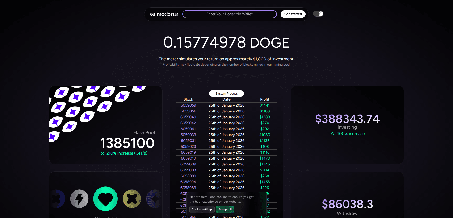 Website screenshot for https://modorun.com/ - 1