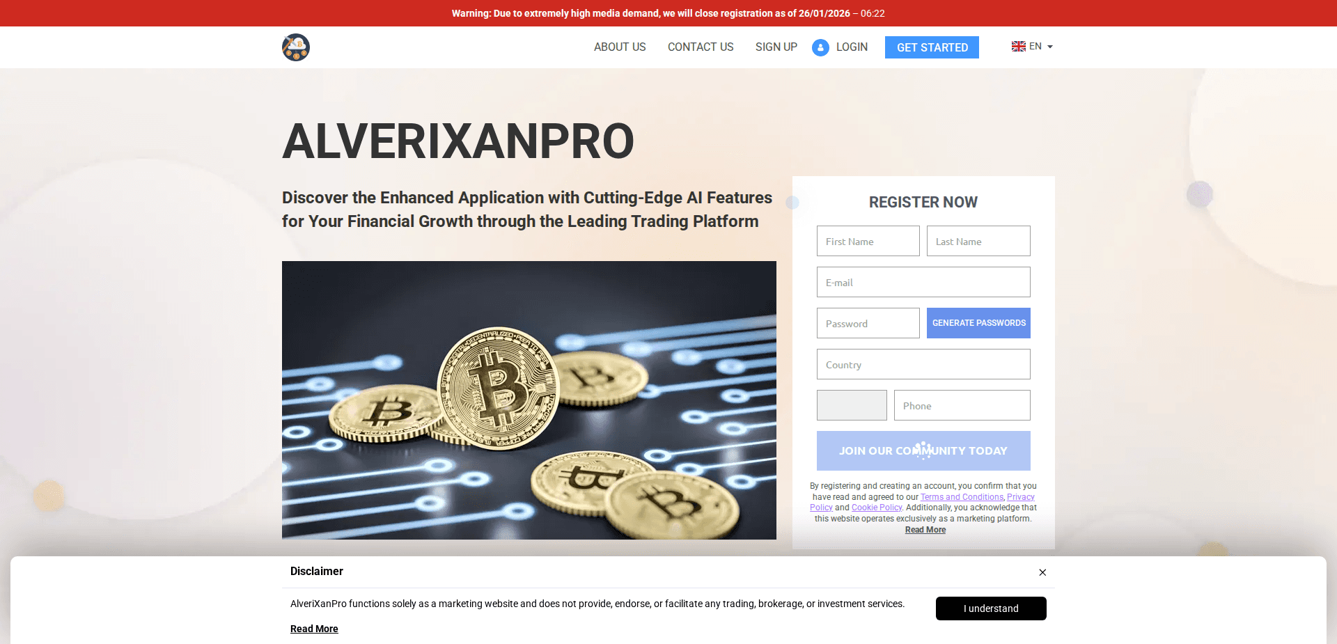 Website screenshot for https://alverixanprosoftware.com/ - 1