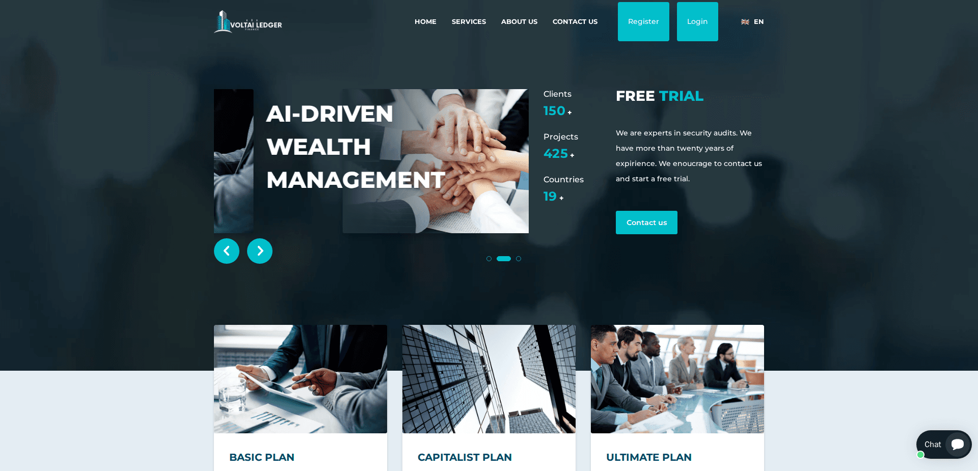 Website screenshot for https://voltailedger.com/ - 1