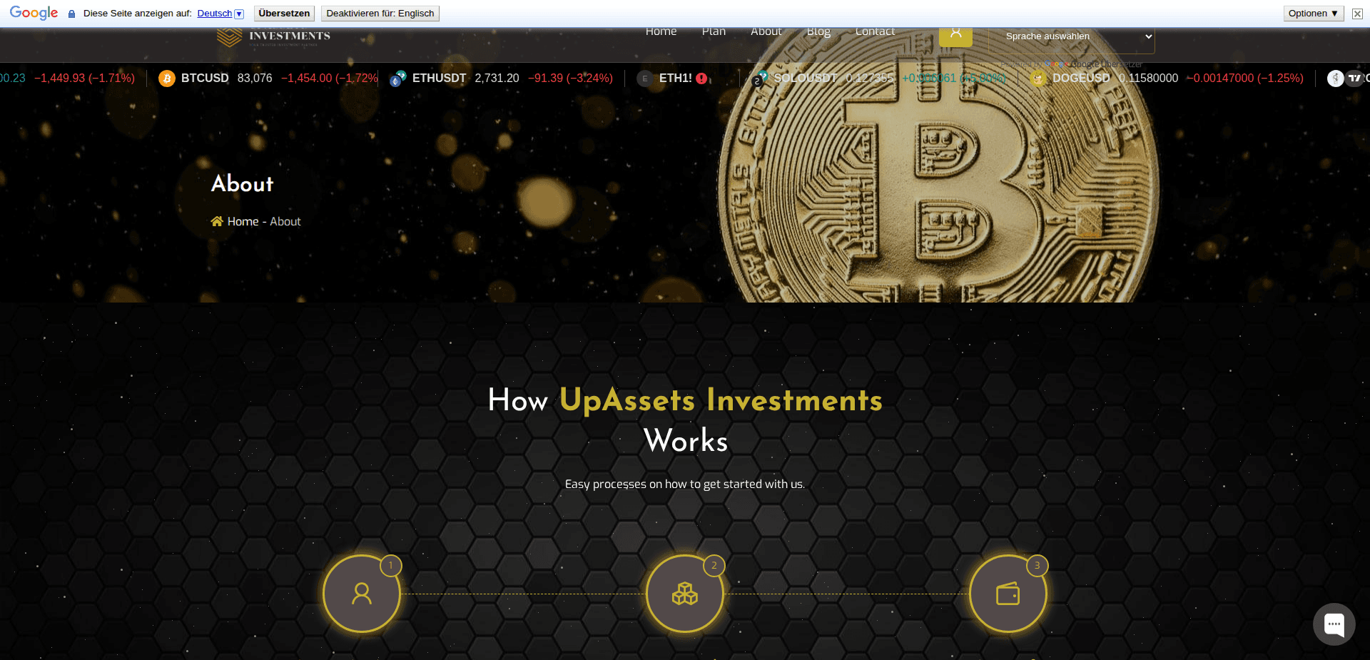 Website screenshot for https://upassetsstocks.com/ - 3