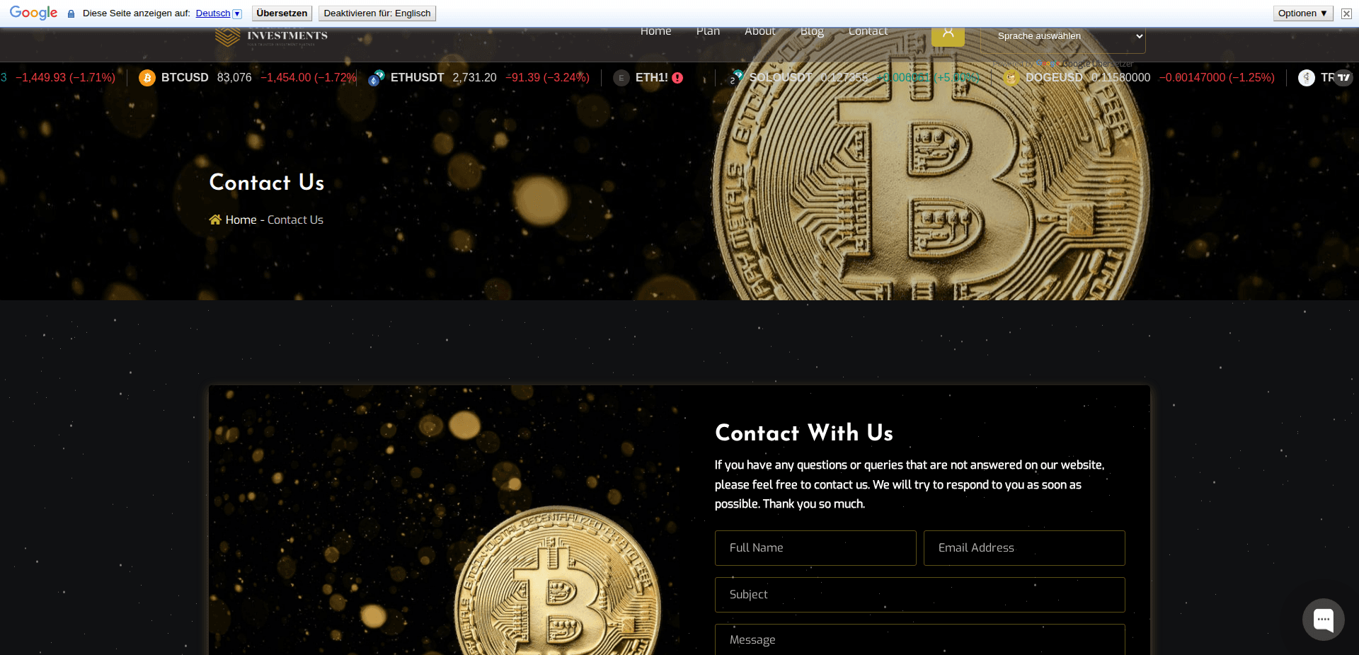 Website screenshot for https://upassetsstocks.com/ - 2