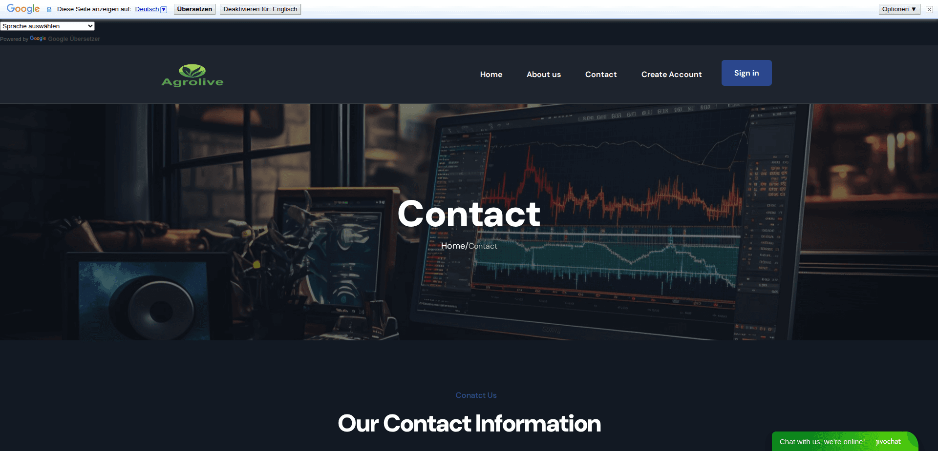 Website screenshot for https://agrolive.org/ - 1