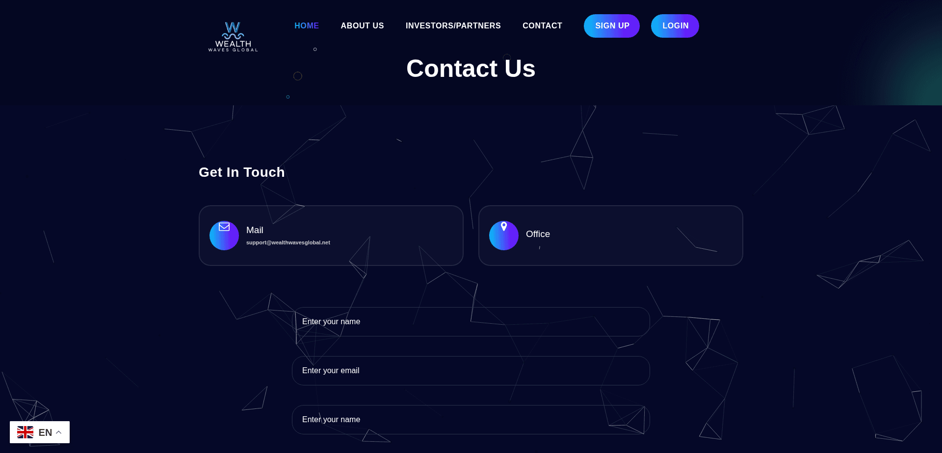 Website screenshot for https://wealthwavesglobal.net/ - 2