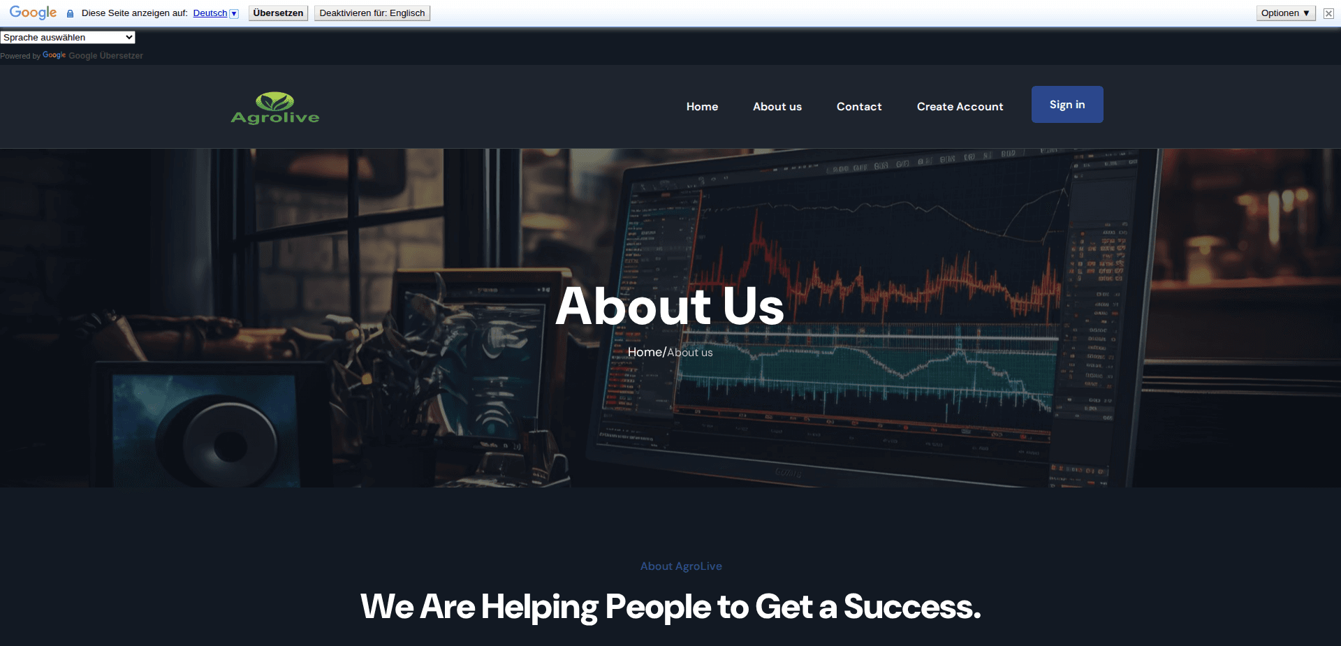 Website screenshot for https://agrolive.org/ - 1