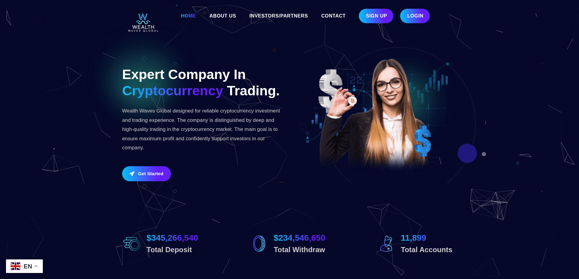 Website screenshot for https://wealthwavesglobal.net/ - 1