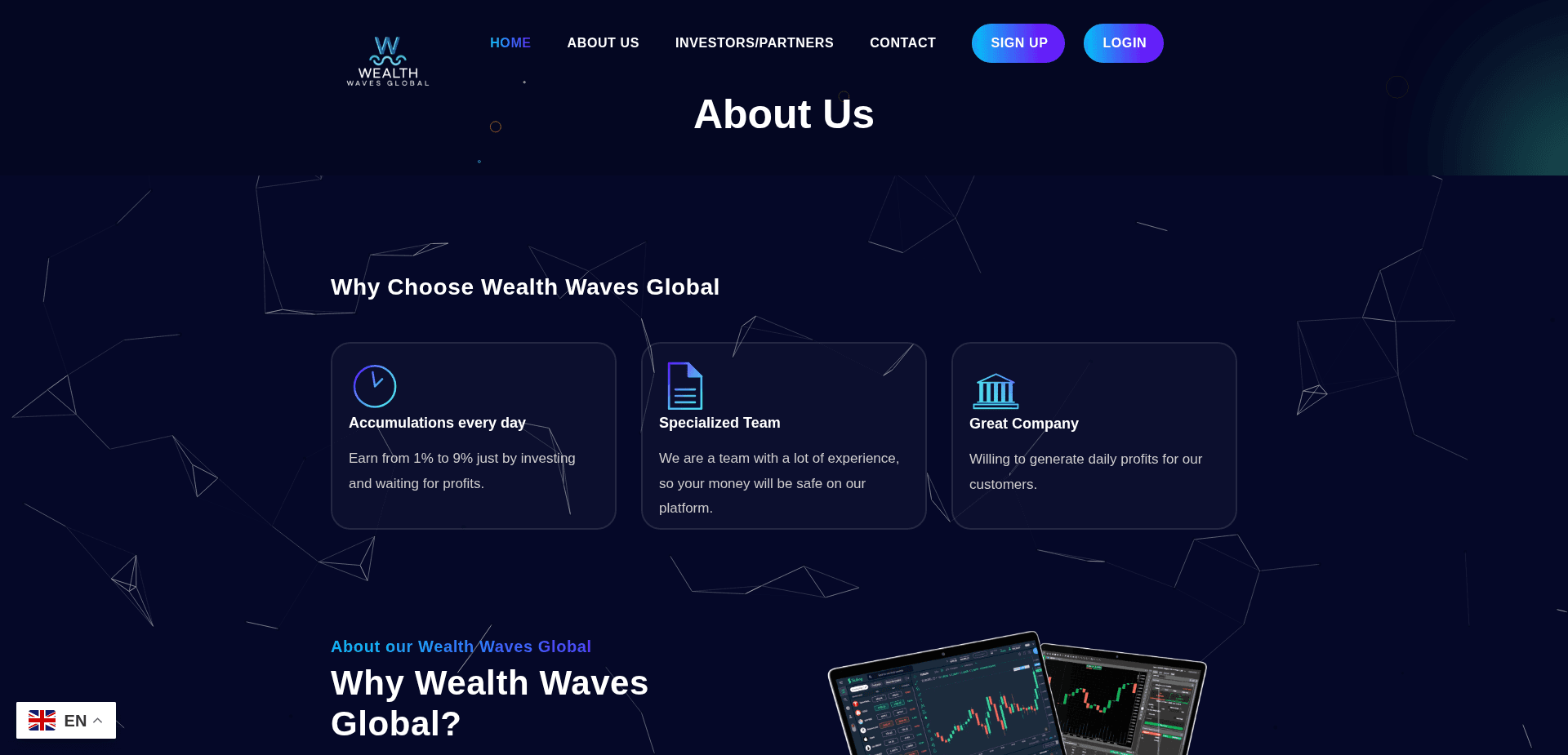 Website screenshot for https://wealthwavesglobal.net/ - 3