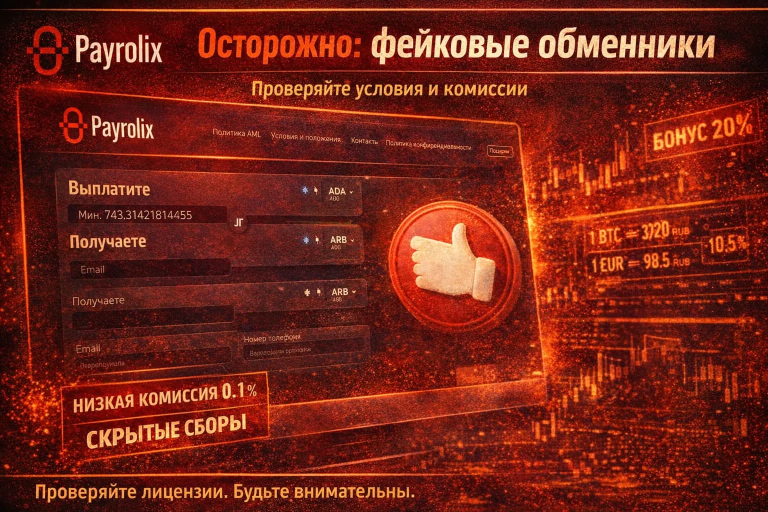 Фейк ADA / ARB обменники честные отзывы, вебсайты и комментарии